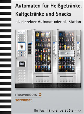 Kombiautomaten für Kaltgetränke und Snacks - servomat steigler