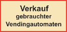 Logo von «Verkauf - Gebrauchte Vendingautomaten»